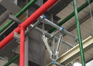 江川该抗震支架的整体式支吊架结构协调性好